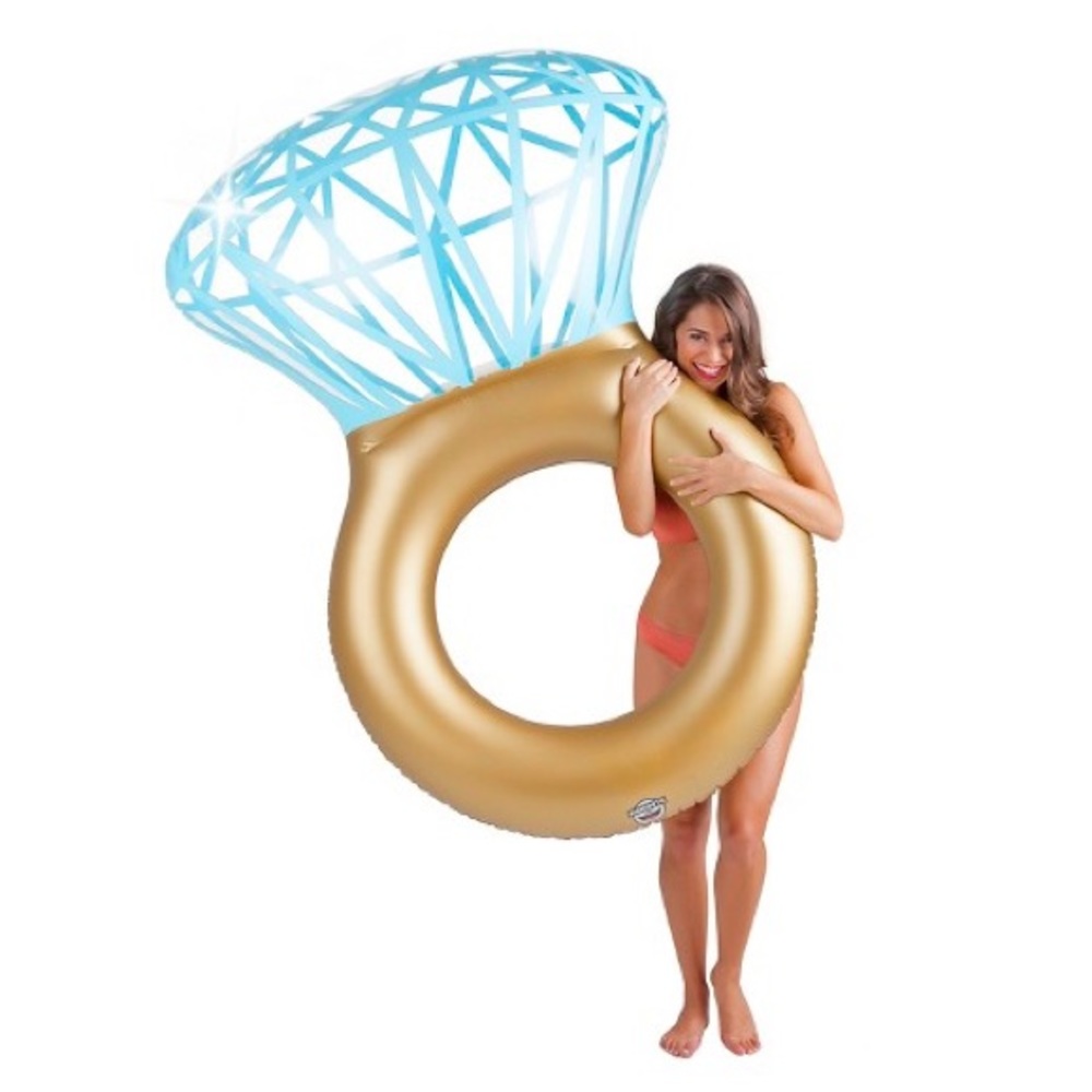 Gold Bride Ring Pool Float